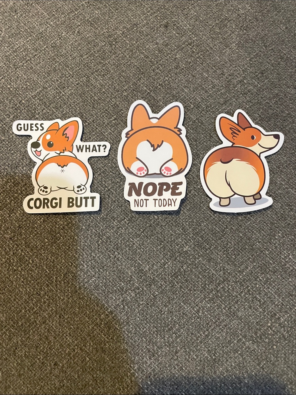 Corgi Butt Sticker 3 in this set - Orange Corgi Pet